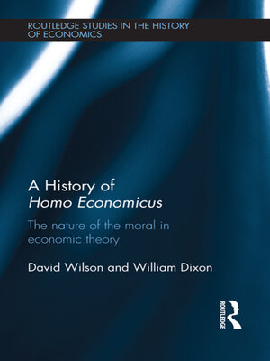 cover image of A History of Homo Economicus